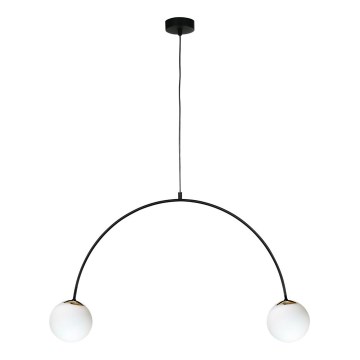 Zuma Line - Lampadario a cavo 2xE14/10W/230V nero