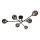 Zuma Line - Lampadario a plafone 6xG9/3W/230V nero
