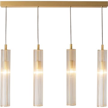 Zuma Line - Lampadario a sospensione con cavo 4xE14/7W/230V oro