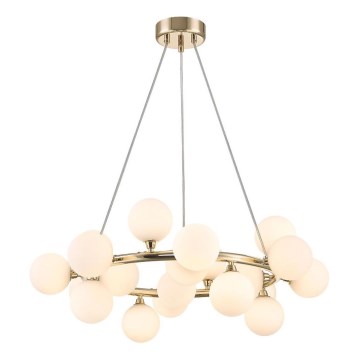 Zuma Line - Lampadario a sospensione con filo 20xG9/28W/230V oro