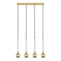 Zuma Line - Lampadario a sospensione con filo 4xG9/6W/230V ottone