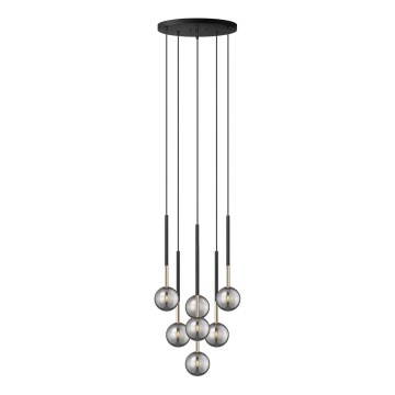 Zuma Line - Lampadario a sospensione con filo 7xG9/4W/230V nero