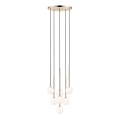 Zuma Line - Lampadario a sospensione con filo 7xG9/4W/230V oro