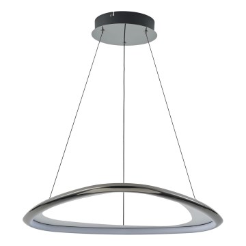Zuma Line - Lampadario a sospensione con filo LED dimmerabile LED/34W/230V 3000K nero cromo lucido