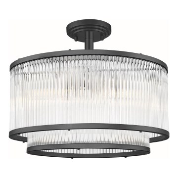 Zuma Line - Lampadario a sospensione con supporto rigido 5xE14/60W/230V nero