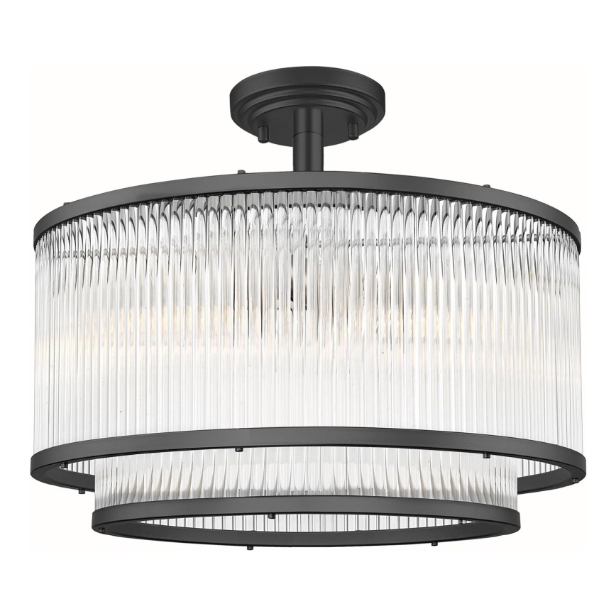 Zuma Line - Lampadario a sospensione con supporto rigido 5xE14/60W/230V nero