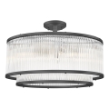 Zuma Line - Lampadario a sospensione con supporto rigido 6xE14/60W/230V nero
