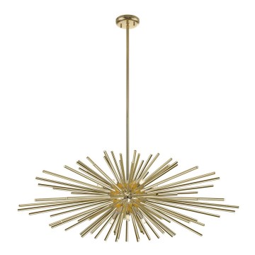 Zuma Line - Lampadario a sospensione con supporto rigido 9xG9/42W/230V oro