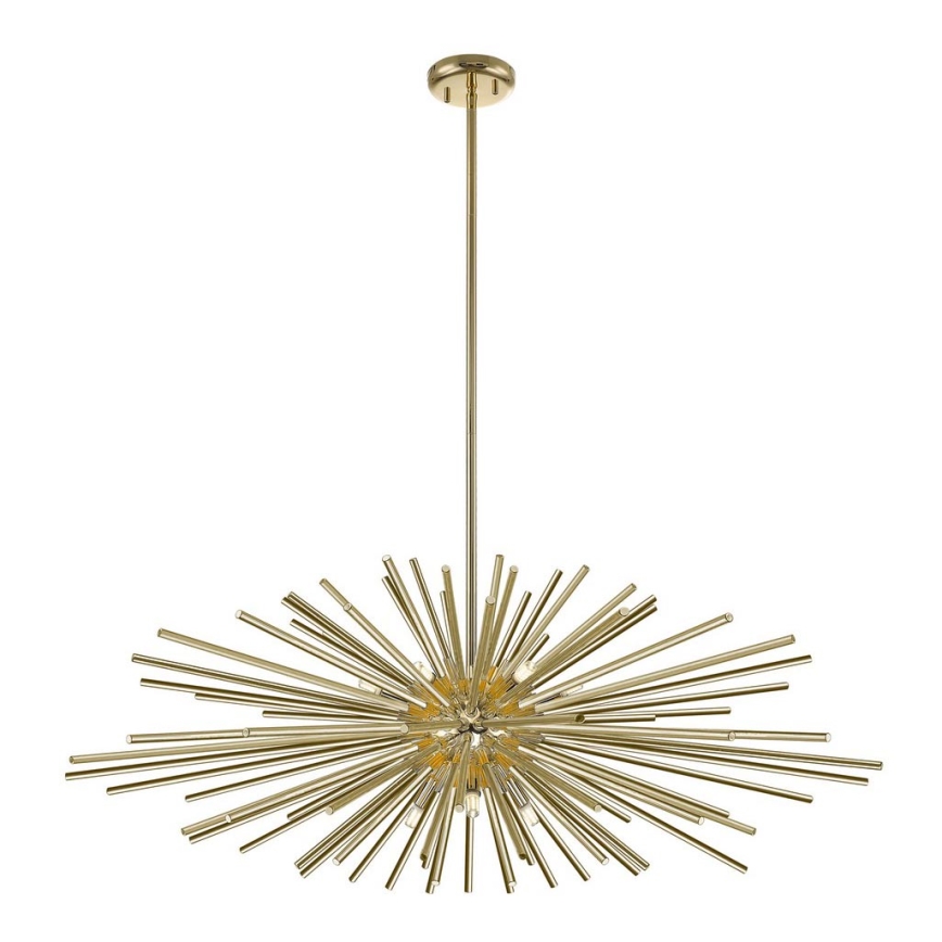 Zuma Line - Lampadario a sospensione con supporto rigido 9xG9/42W/230V oro