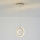 Zuma Line - Lampadario a sospensione LED dimmerabile con cavo LED/10W/230V, oro