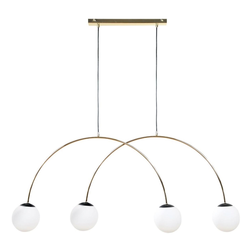 Zuma Line - Lampadario a sospensione su cavo 4xE14/10W/230V, oro