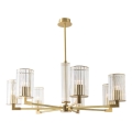 Zuma Line - Lampadario con asta 7xE14/7W/230V, dorato