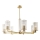 Zuma Line - Lampadario con asta 7xE14/7W/230V, dorato
