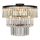 Zuma Line - Lampadario di cristallo a plafone 4xE14/40W/230V nero