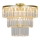 Zuma Line - Lampadario di cristallo a plafone 4xE14/40W/230V oro