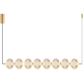 Zuma Line - Lampadario LED a sospensione con cavo, 50W/230V, dorato