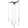 Zuma Line - Lampadario LED a sospensione con cavo 7xLED/6W/230V nero/oro
