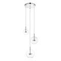 Zuma Line - Lampadario LED a sospensione con filo 3xLED/5W/230V cromo lucido