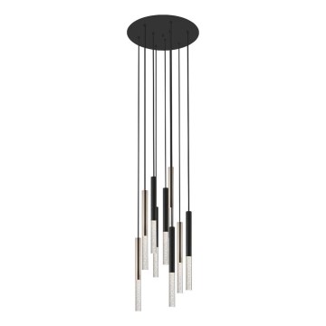 Zuma Line - Lampadario LED a sospensione con filo 9xLED/5W/230V nero/ottone