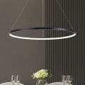 Zuma Line - Lampadario LED a sospensione con filo LED/40W/230V 3000/4000/6000K diametro 90 cm nero