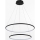 Zuma Line - Lampadario LED a sospensione con filo LED/40W/230V nero
