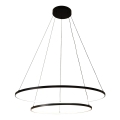 Zuma Line - Lampadario LED a sospensione con filo LED/72W/230V 3000/4000/6000K diametro 90 cm nero