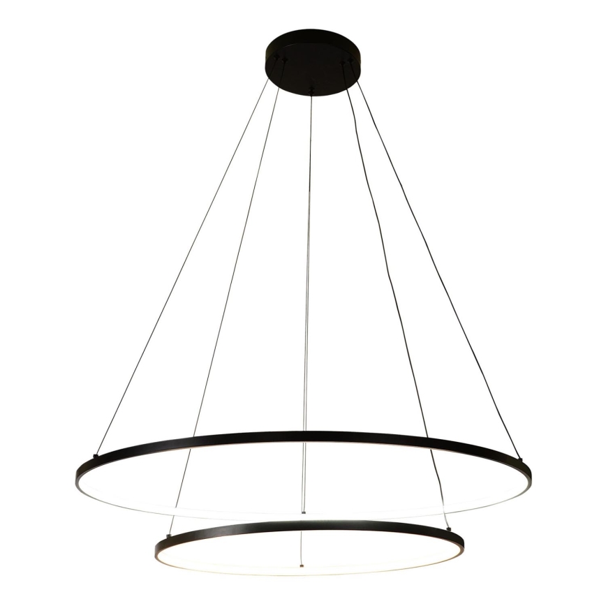 Zuma Line - Lampadario LED a sospensione con filo LED/72W/230V 3000/4000/6000K diametro 90 cm nero
