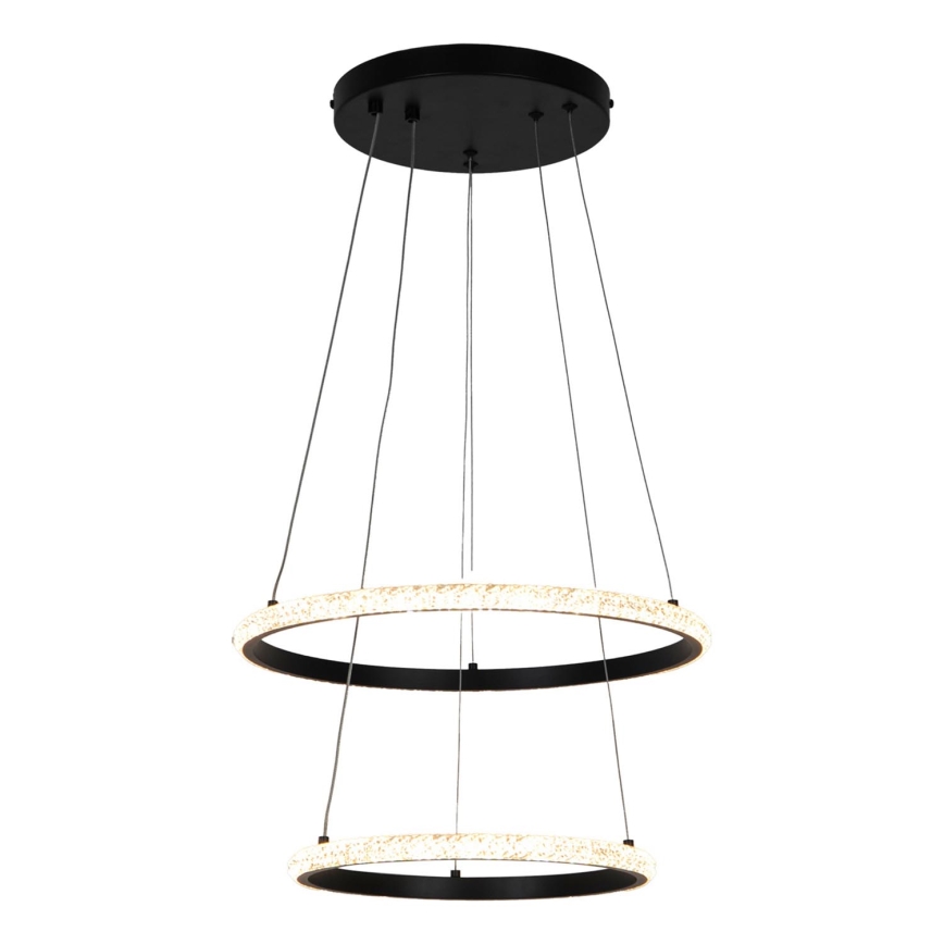 Zuma Line - Lampadario LED a sospensione con filo RIDE LED/22W/230V + LED/14W diametro 41 cm nero