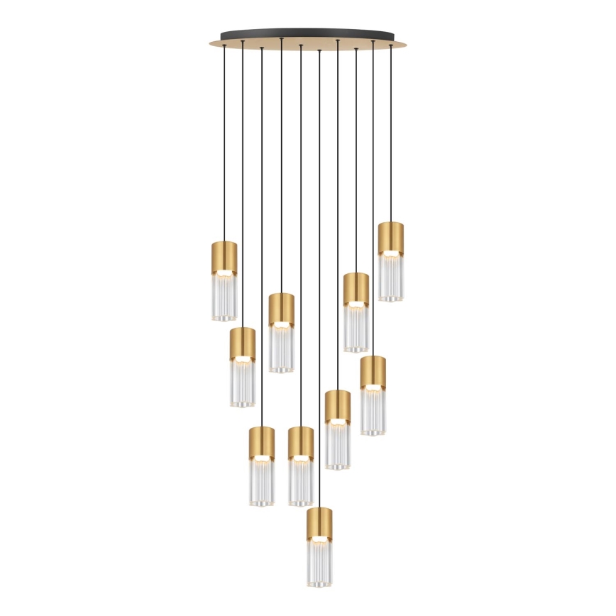 Zuma Line - Lampadario LED con cavo LED/50W/230V oro