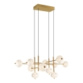Zuma Line - Lampadario su cavo LED/63W/230V oro