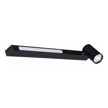 Zuma Line - Luce Spot da parete a LED 1xGU10/5W/230V + LED/8W nero