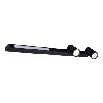 Zuma Line - Luce Spot da parete a LED 2xGU10/5W/230V + LED/8W nero