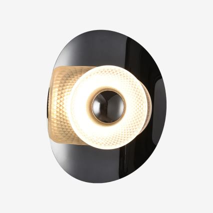 Zuma Line - Applique LED 8W/230V nero/nero fumé