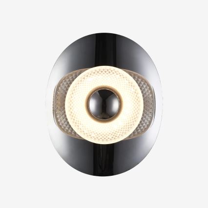 Zuma Line - Applique LED 8W/230V nero/nero fumé
