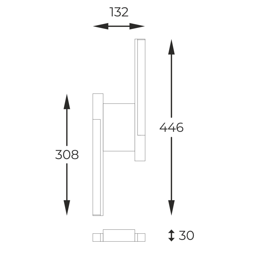 Zuma Line - Applique a LED dimmerabile LED/11W/230V