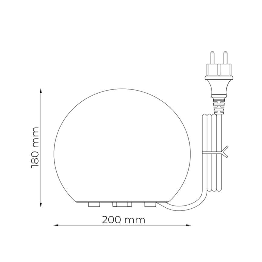 Zuma Line - Lampada da esterno 1xE27/10W/230V Ø 20 cm IP44