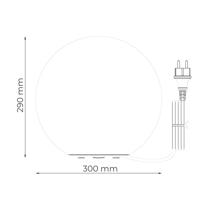 Zuma Line - Lampada da esterno 1xE27/15W/230V, diam. 30 cm, IP44