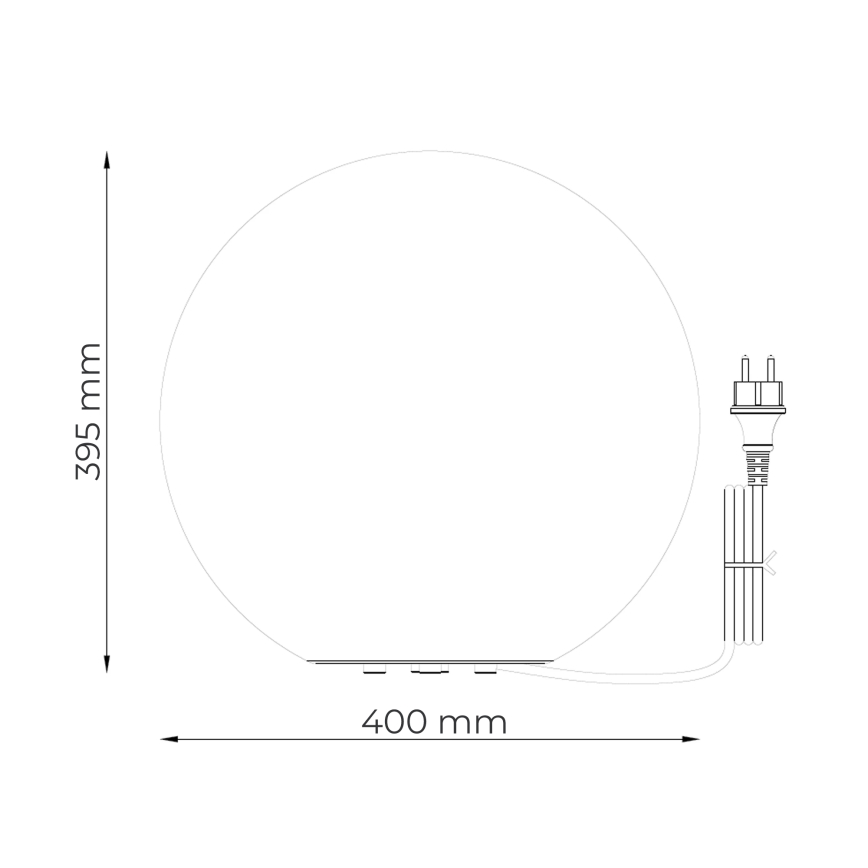 Zuma Line - Lampada da esterno 1x E27/15W/230V diametro 40 cm IP44