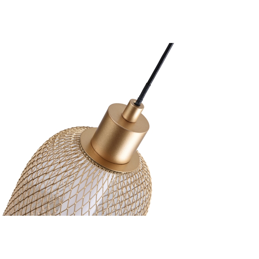 Zuma Line - Lampadario LED dimmerabile a sospensione con cavo LED/27W/230V 3000-5700K dorato + telecomando incluso