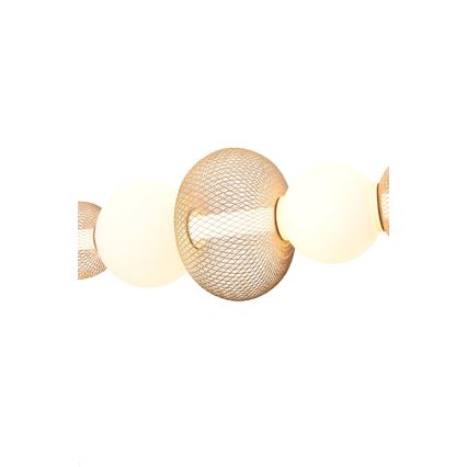 Zuma Line - Lampadario LED dimmerabile a sospensione con cavo LED/27W/230V 3000-5700K oro + telecomando