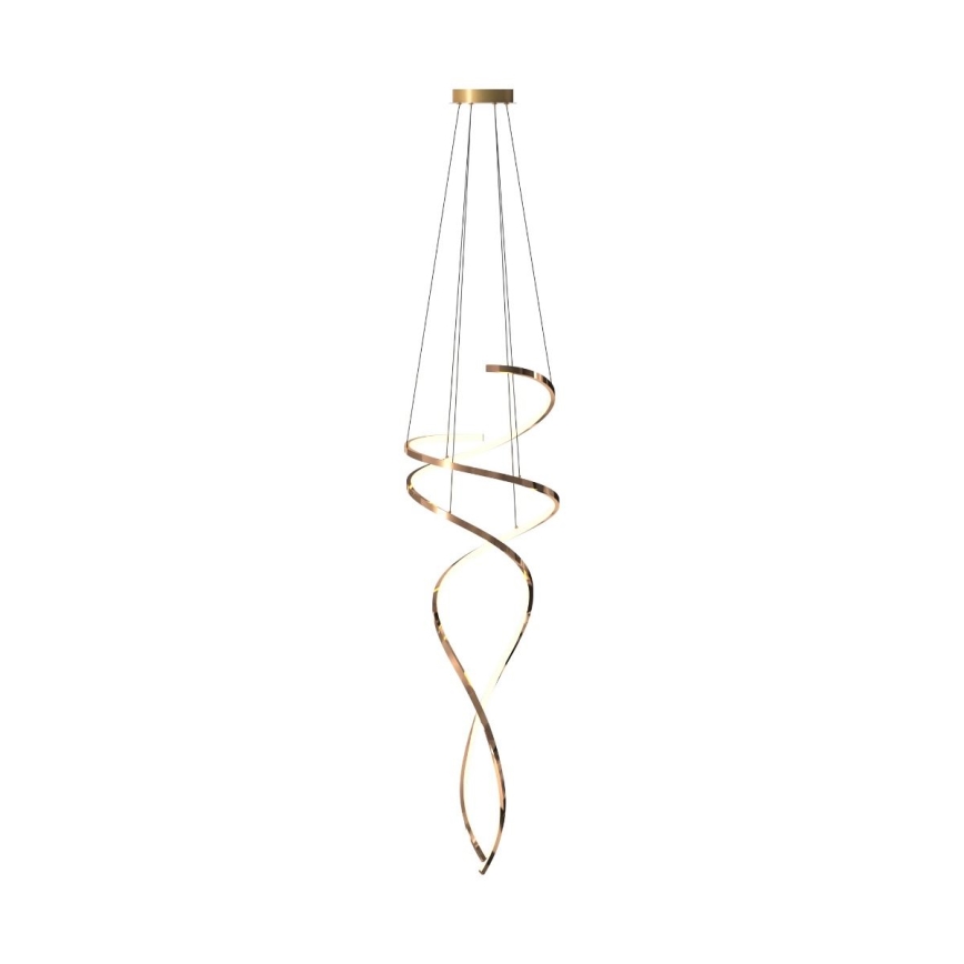 Zuma Line - Lampadario a sospensione con filo LED dimmerabile LED/68W/230V 3000/4000/6000K Oro rosa + telecomando