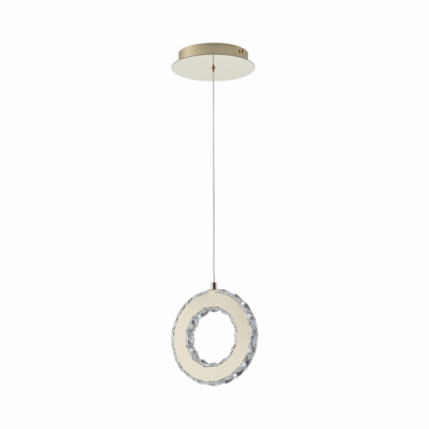 Zuma Line - Lampadario a sospensione LED dimmerabile con cavo LED/10W/230V, oro