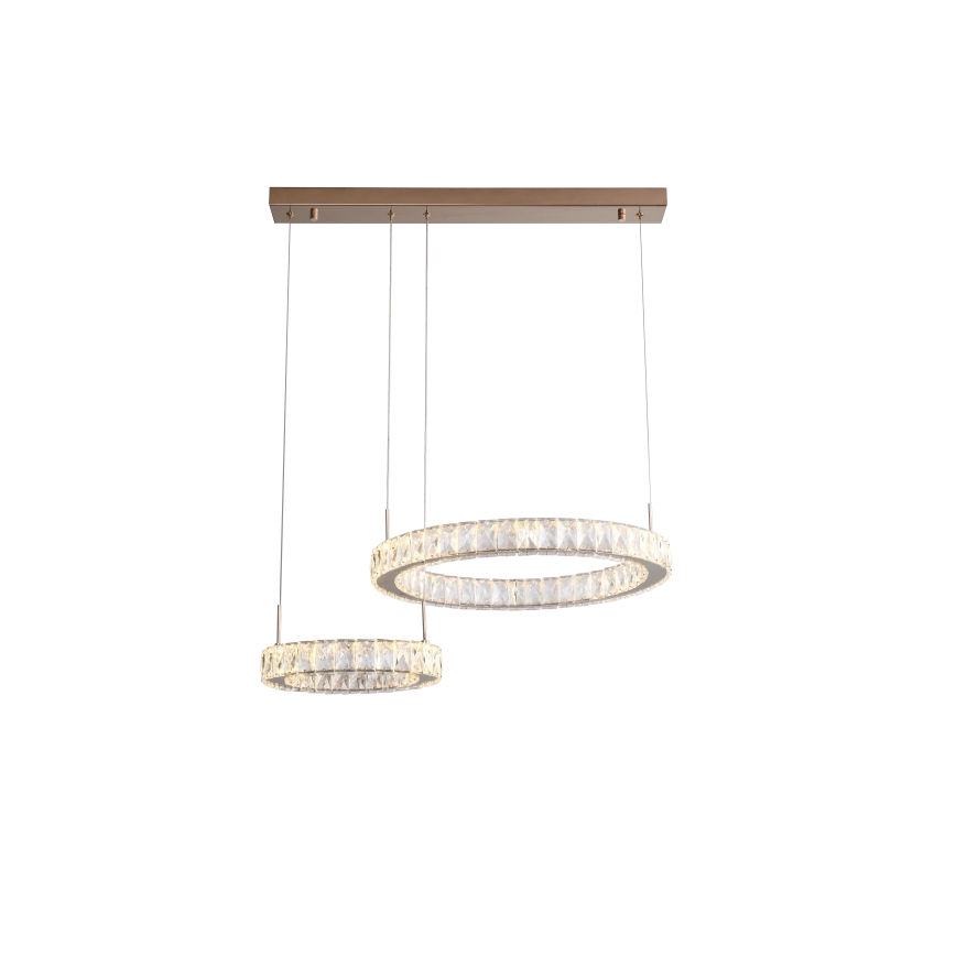 Zuma Line - Lampada a sospensione con cavo LED/36W/230V oro rosa