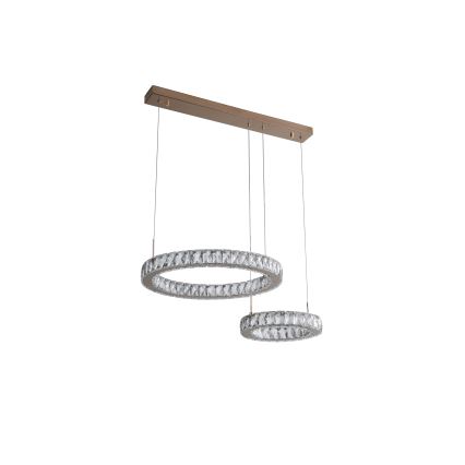 Zuma Line - Lampada a sospensione con cavo LED/36W/230V oro rosa