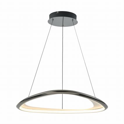 Zuma Line - Lampadario a sospensione con filo LED dimmerabile LED/34W/230V 3000K nero cromo lucido