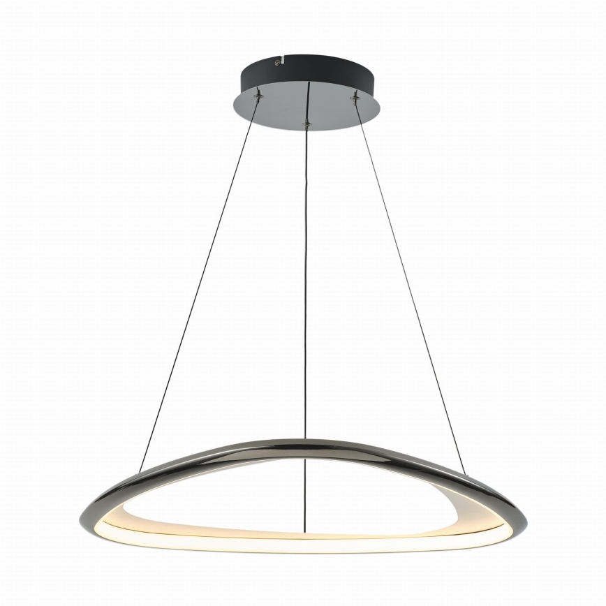 Zuma Line - Lampadario a sospensione con filo LED dimmerabile LED/34W/230V 3000K nero cromo lucido
