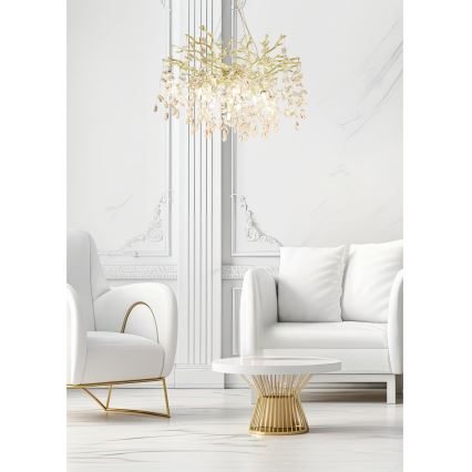 Zuma Line - Lampadario a sospensione con filo 10xG9/3,5W/230V oro