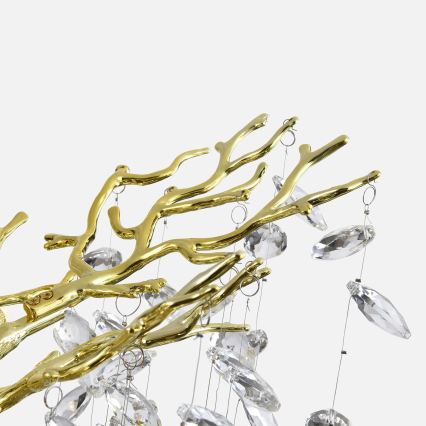 Zuma Line - Lampadario a sospensione con cavi 14xG9/3,5W/230V 115x40 cm dorato