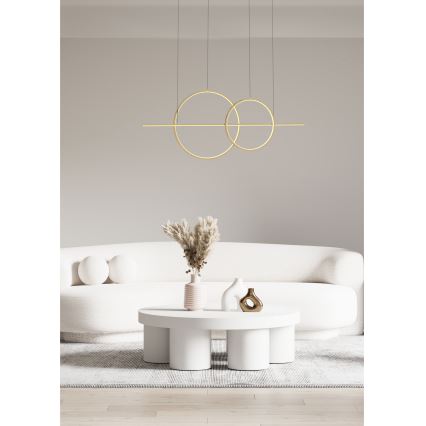 Zuma Line - Lampadario a sospensione con filo LED dimmerabile LED/34W/230V oro