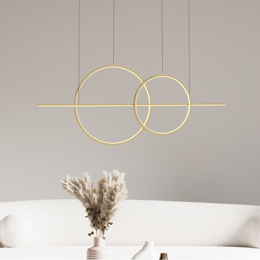 Zuma Line - Lampadario a sospensione con filo LED dimmerabile LED/34W/230V oro